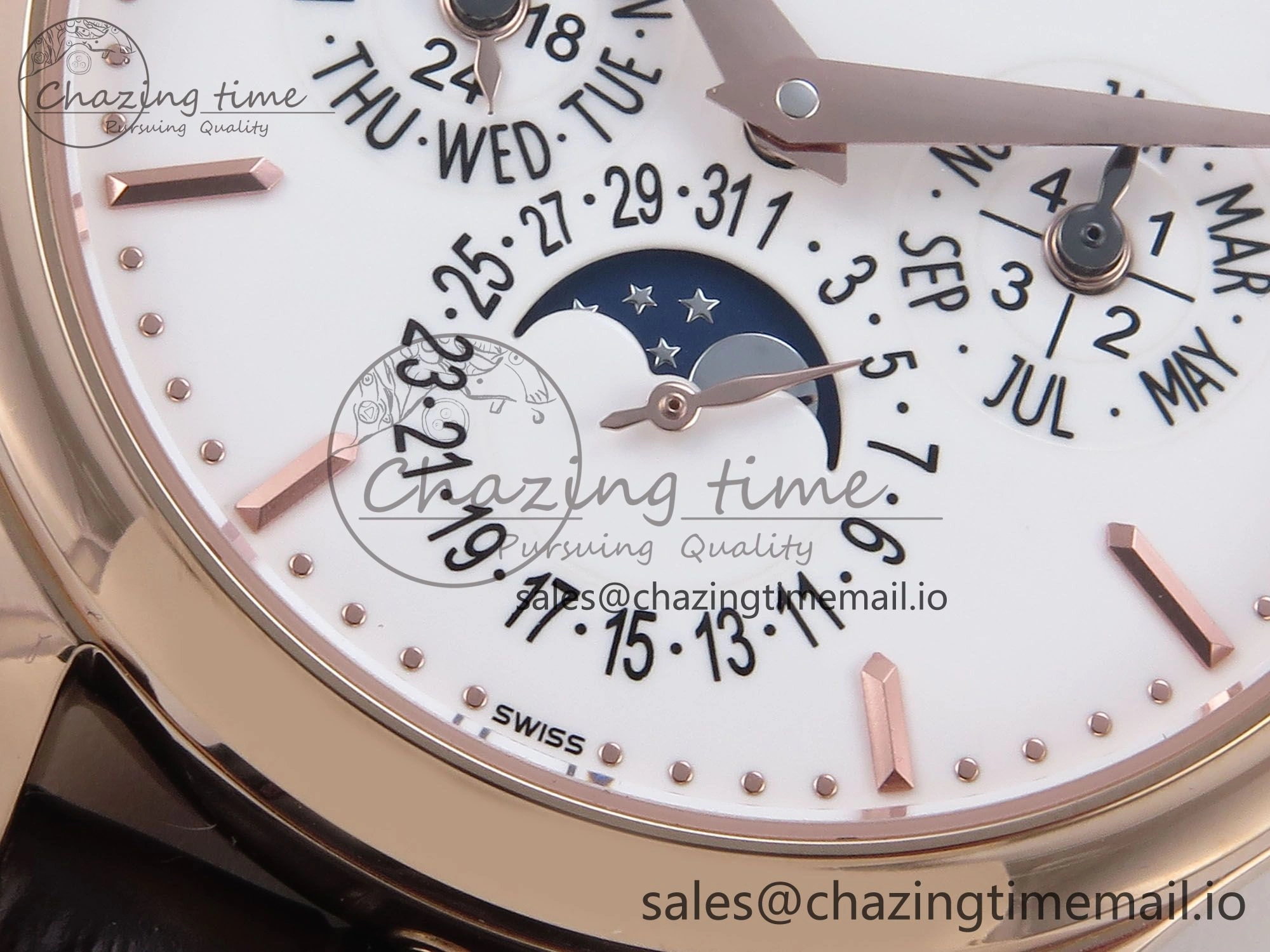 Perpetual Calendar 5140 RG 3KF Best Edition White Dial on Brown Leather Strap A240