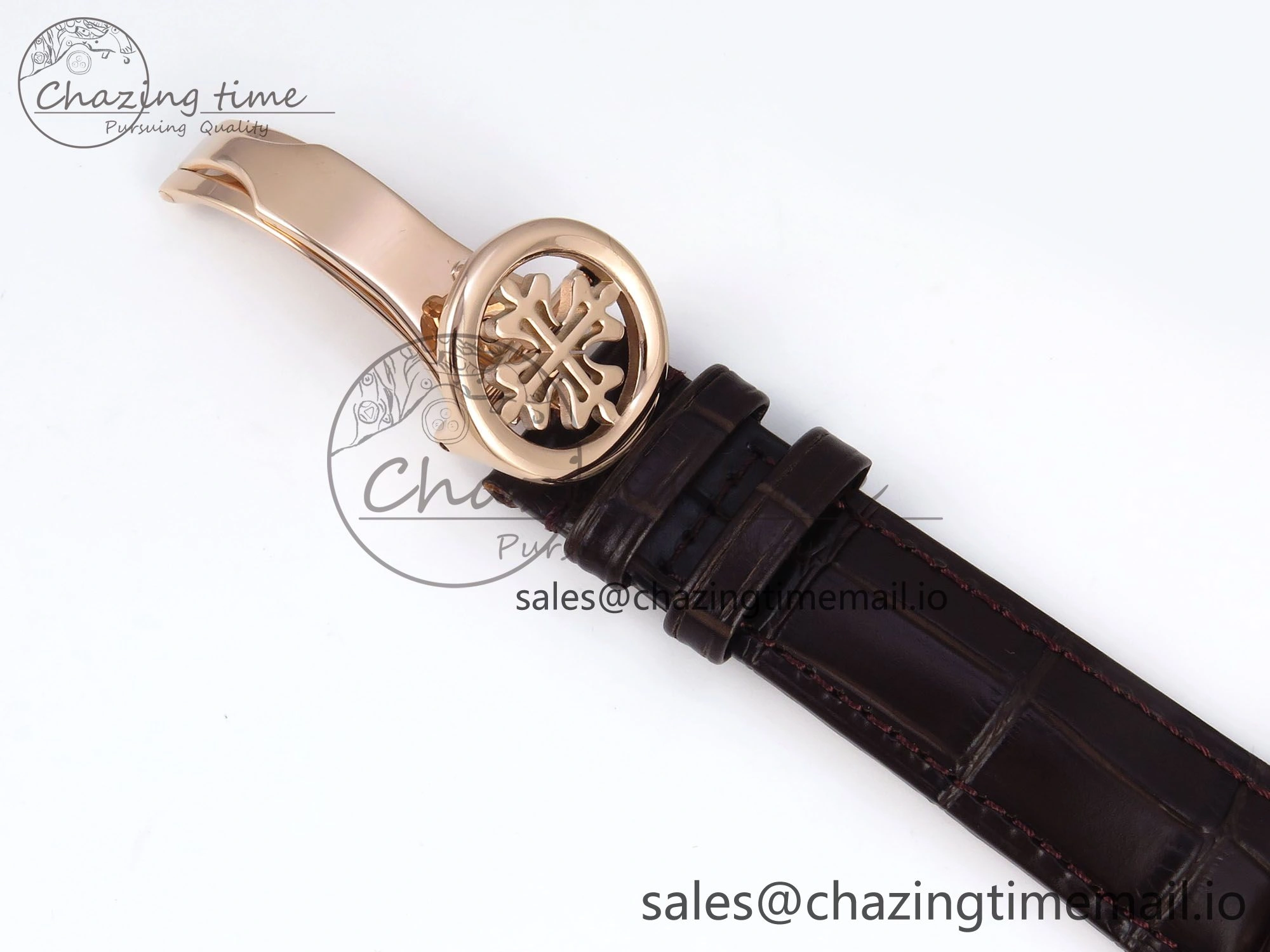 Perpetual Calendar 5140 RG 3KF Best Edition White Numeral Dial on Brown Leather Strap A240