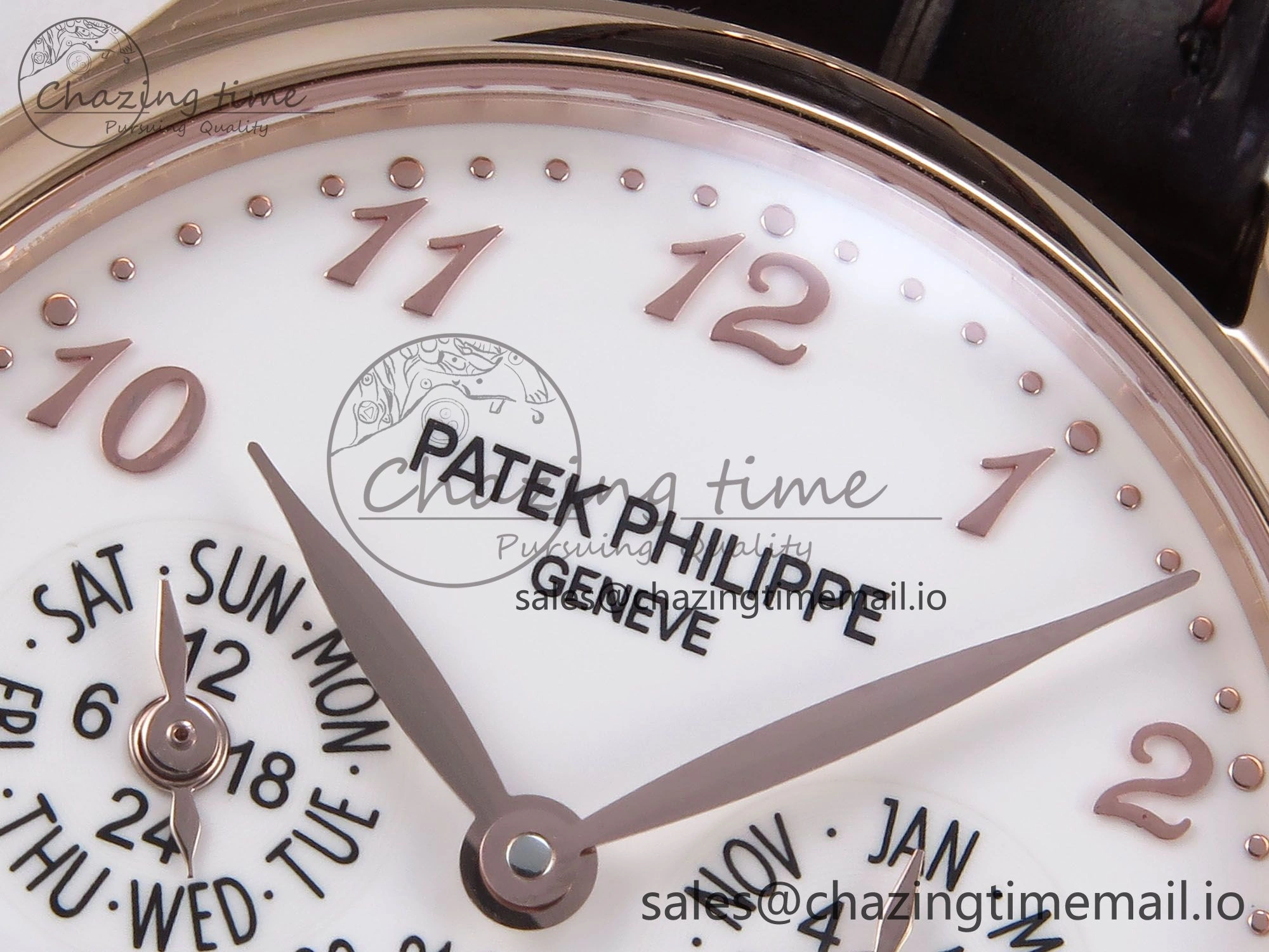Perpetual Calendar 5140 RG 3KF Best Edition White Numeral Dial on Brown Leather Strap A240