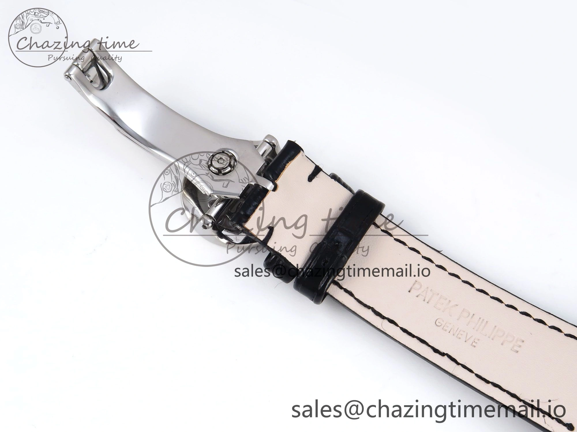 Perpetual Calendar 5140 SS 3KF Best Edition Gray Dial on Black Leather Strap A240