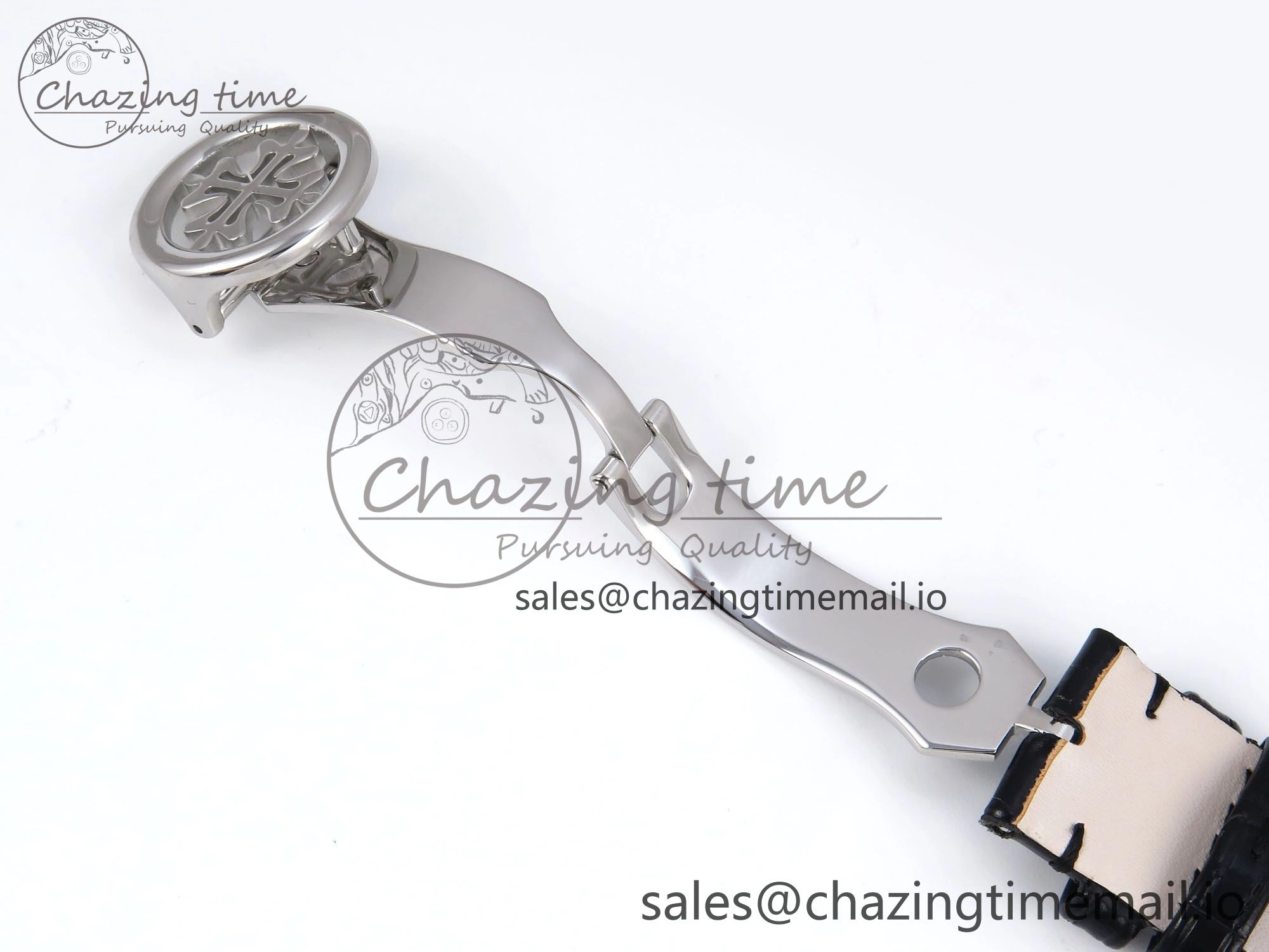 Perpetual Calendar 5140 SS 3KF Best Edition Gray Dial on Black Leather Strap A240