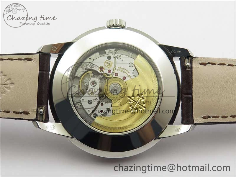 Perpetual Calendar 5320G-001 SS GSF 1:1 Best Edition Cream Dial on Leather Strap A324