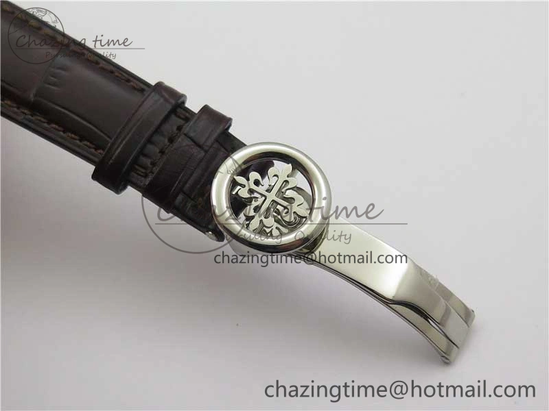 Perpetual Calendar 5320G-001 SS GSF 1:1 Best Edition Cream Dial on Leather Strap A324