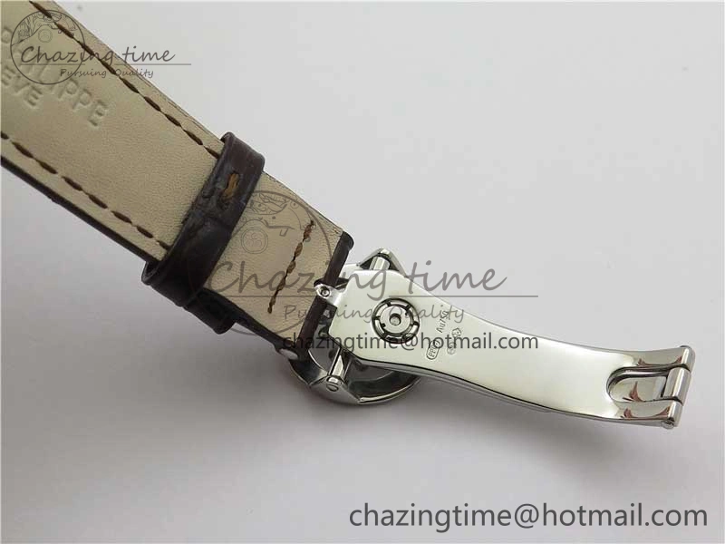 Perpetual Calendar 5320G-001 SS GSF 1:1 Best Edition Cream Dial on Leather Strap A324
