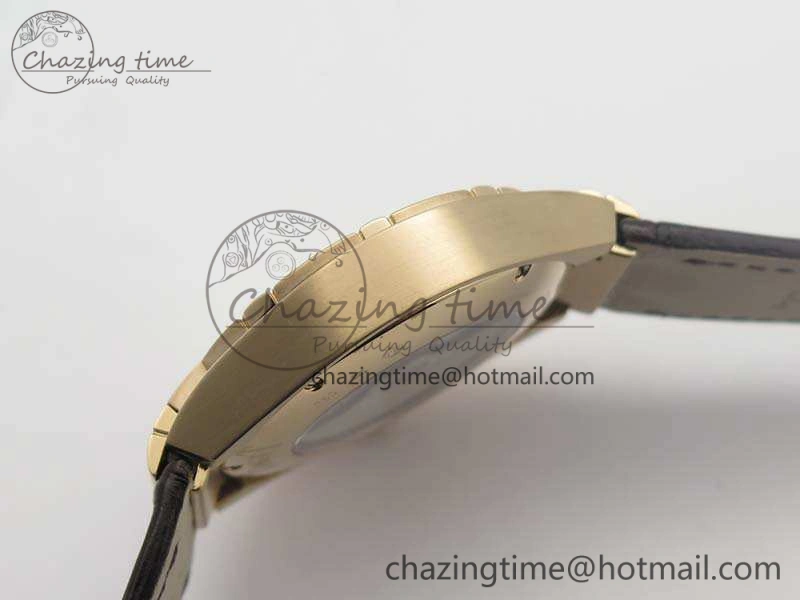 Piaget Polo RG Diamonds Dial Bezel MKF On Black Leather Strap MIYOTA9015 To 800P