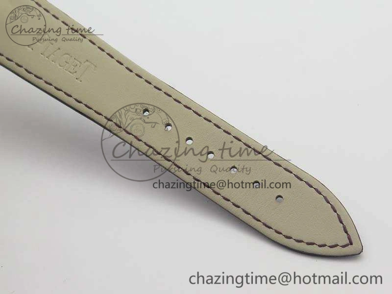 Piaget Polo RG Diamonds Dial Bezel MKF On Black Leather Strap MIYOTA9015 To 800P