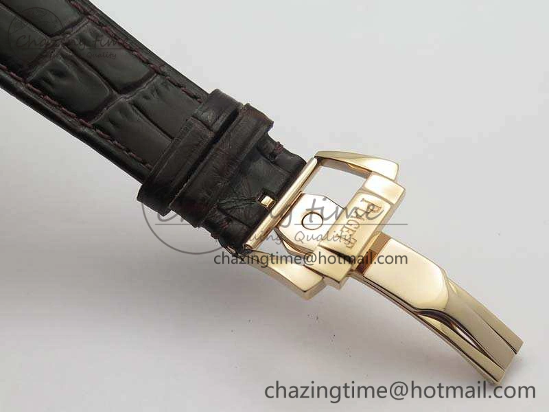 Piaget Polo RG Diamonds Dial Bezel MKF On Black Leather Strap MIYOTA9015 To 800P