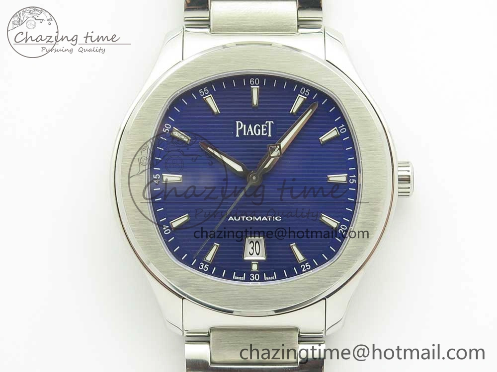 Piaget Polo S 42mm SS MKF 1:1 Best Edition Blue Textured Dial on SS Bracelet A1110P
