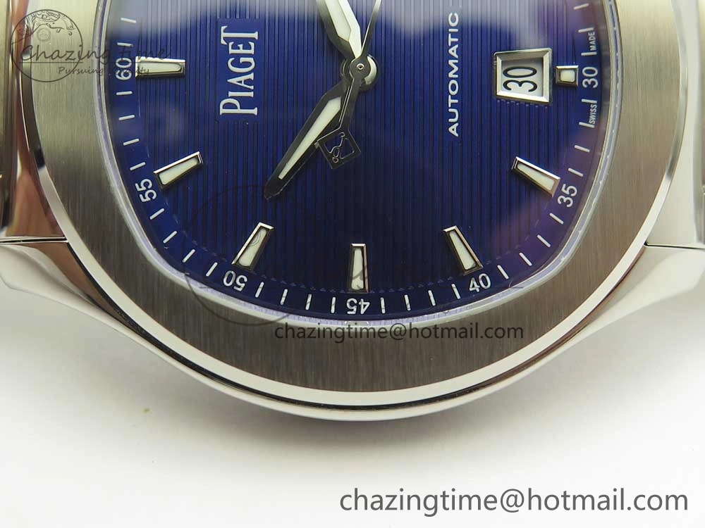 Piaget Polo S 42mm SS MKF 1:1 Best Edition Blue Textured Dial on SS Bracelet A1110P