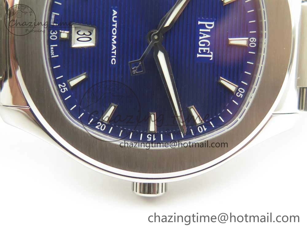 Piaget Polo S 42mm SS MKF 1:1 Best Edition Blue Textured Dial on SS Bracelet A1110P