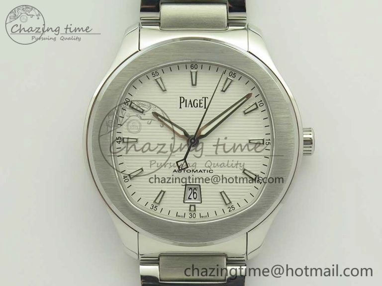 Piaget Polo S 42mm SS MKF 1:1 Best Edition Blue Textured Dial on SS Bracelet A1110P