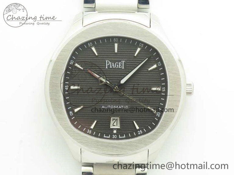 Piaget Polo S 42mm SS MKF 1:1 Best Edition Blue Textured Dial on SS Bracelet A1110P