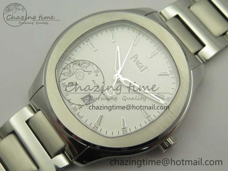 Piaget Polo S 42mm SS MKF 1:1 Best Edition White Textured Dial on SS Bracelet A1110P
