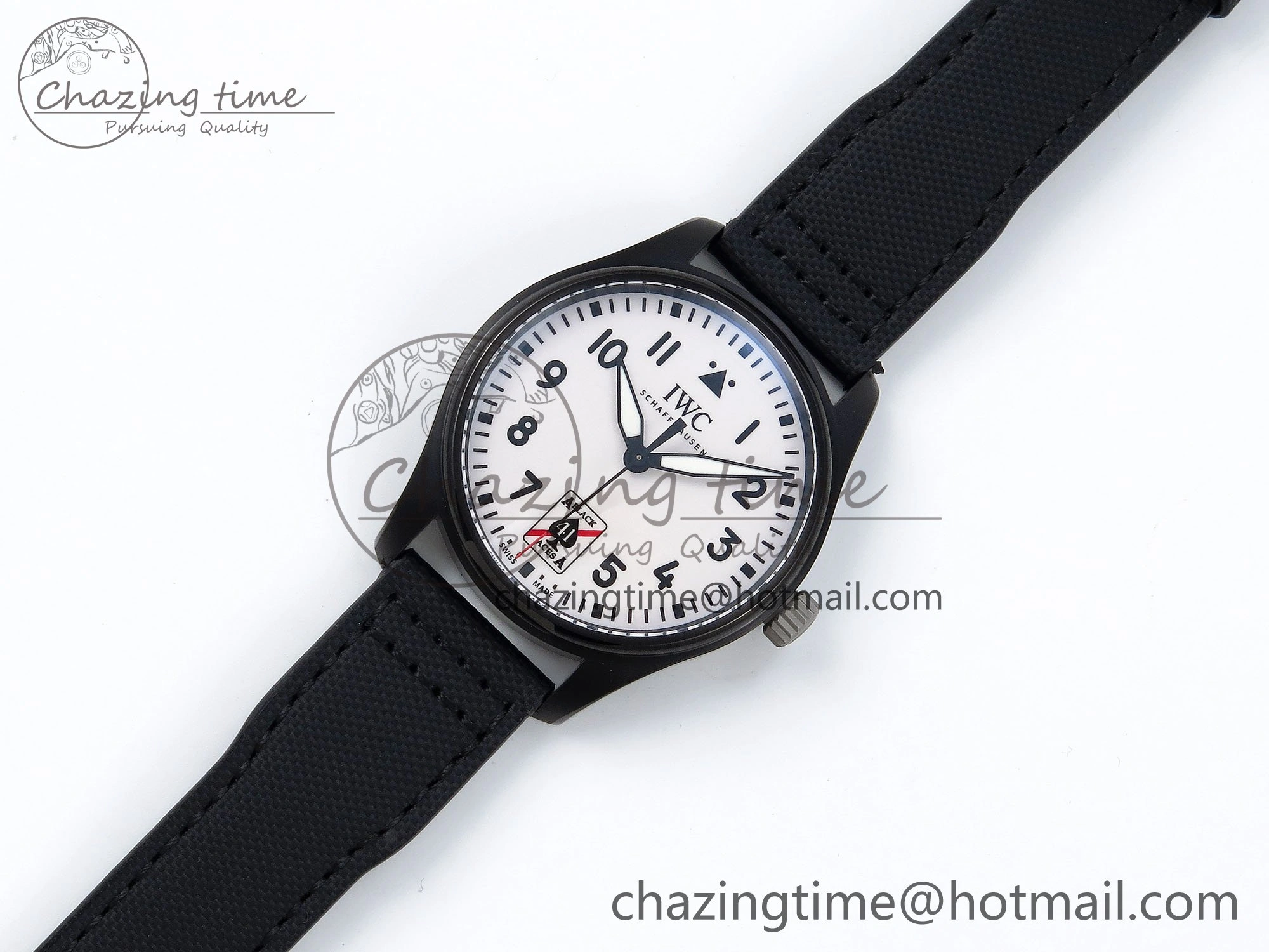 Pilot Black Ace BLSF 1:1 Best Edition White Lume Dial on Black Nylon Strap MIYOTA 9015