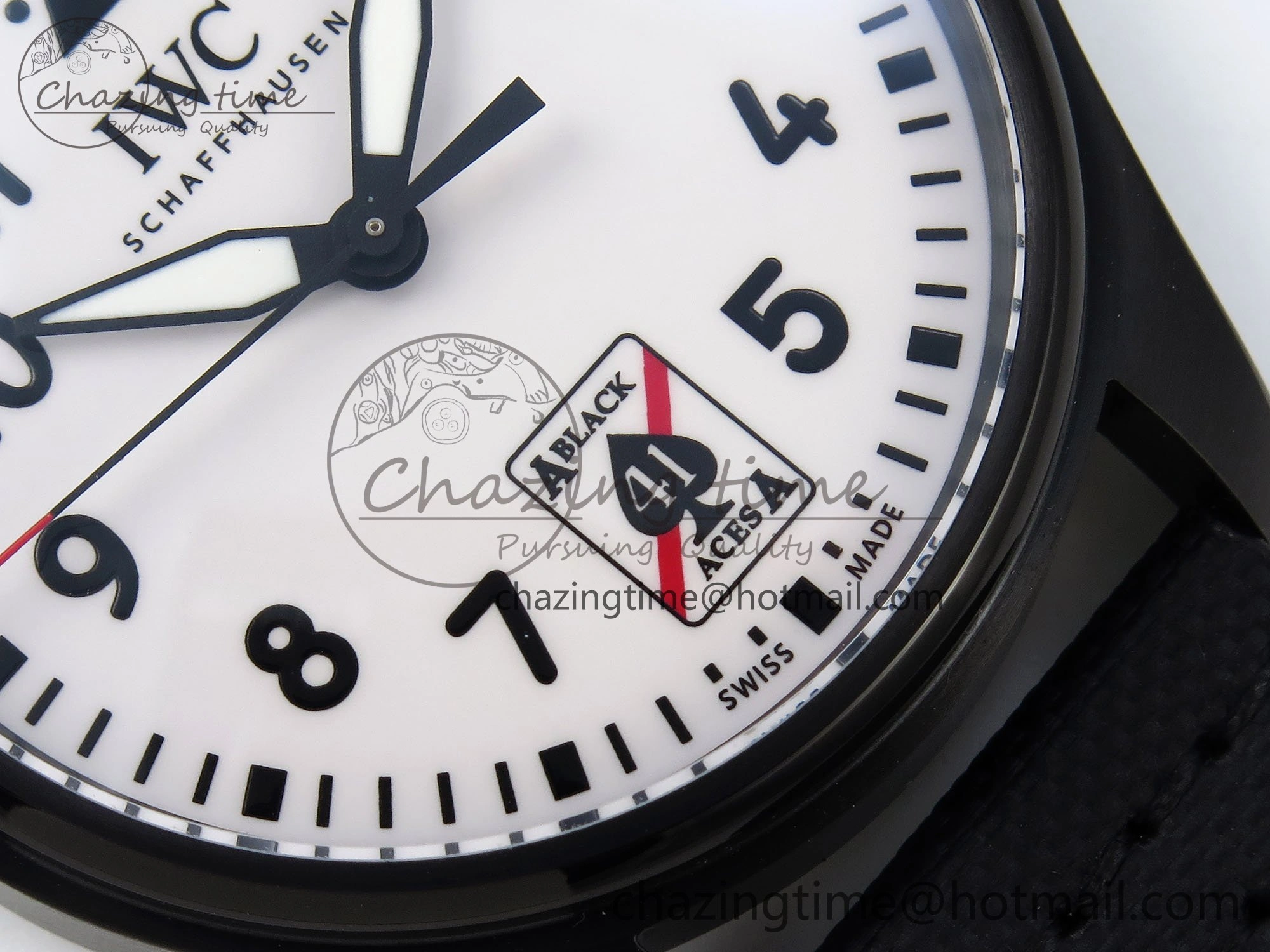 Pilot Black Ace BLSF 1:1 Best Edition White Lume Dial on Black Nylon Strap MIYOTA 9015