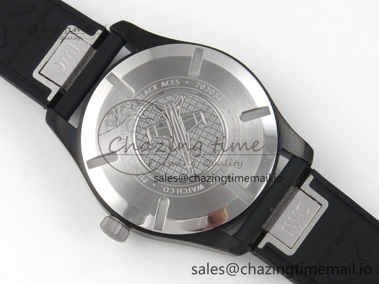 Pilot Black Ace BLSF 1:1 Best Edition White Lume Dial on Black Rubber Strap MIYOTA 9015