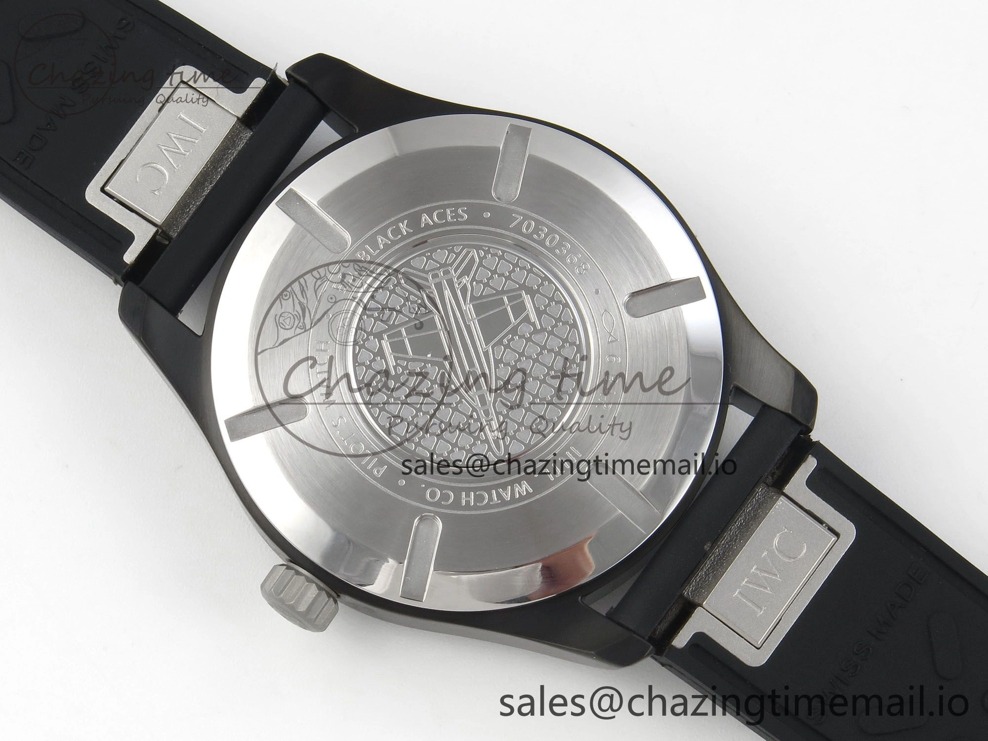 Pilot Black Ace BLSF 1:1 Best Edition White Lume Dial on Black Rubber Strap MIYOTA 9015