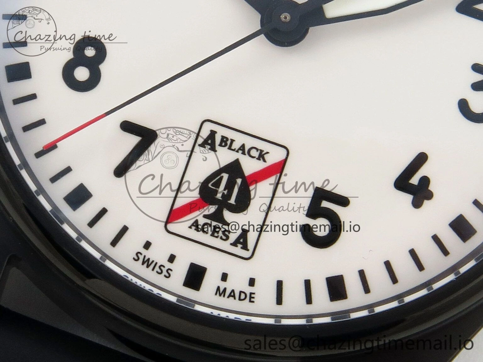 Pilot Black Ace BLSF 1:1 Best Edition White Lume Dial on Black Rubber Strap MIYOTA 9015