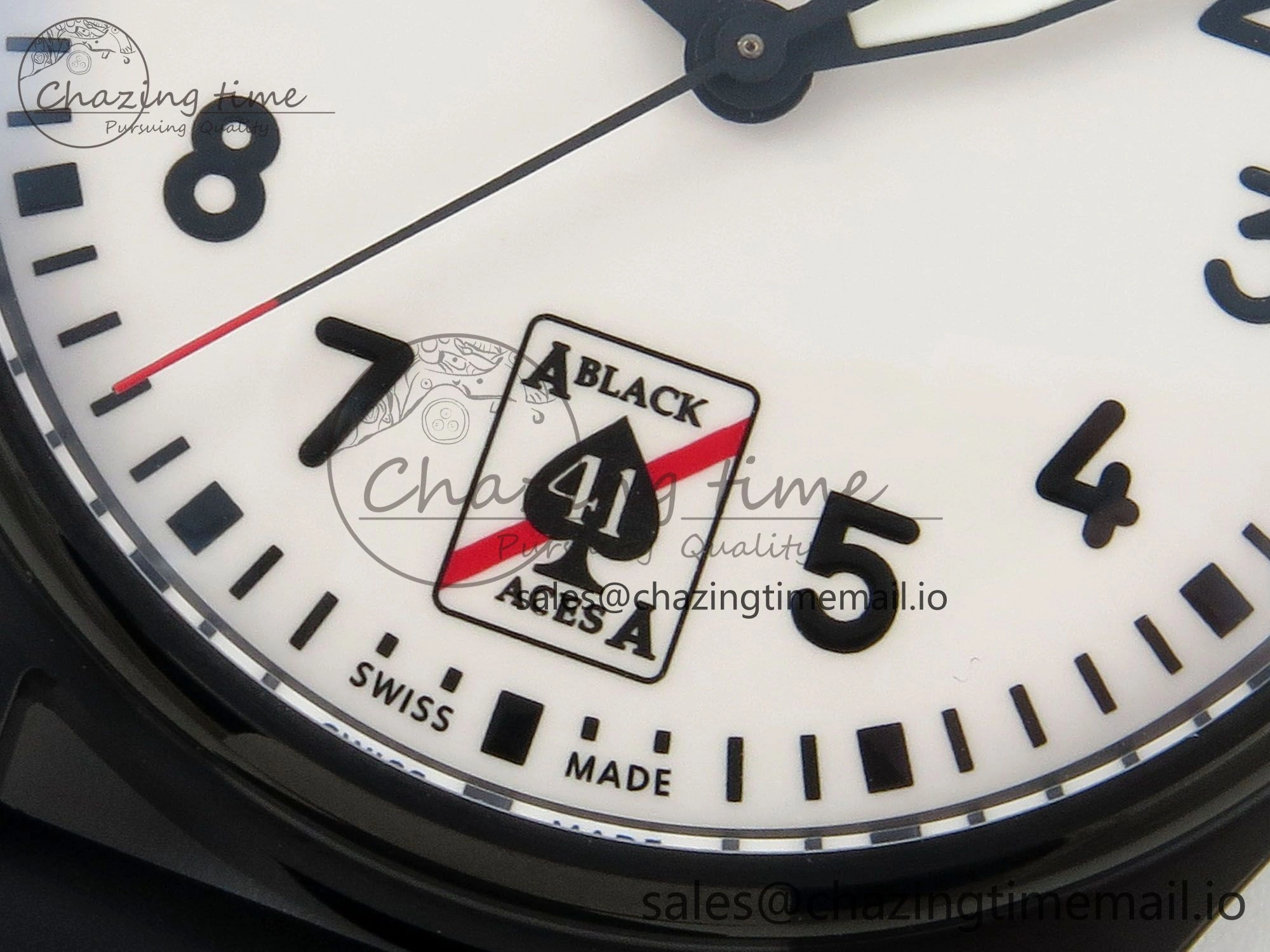 Pilot Black Ace BLSF 1:1 Best Edition White Lume Dial on Black Rubber Strap MIYOTA 9015