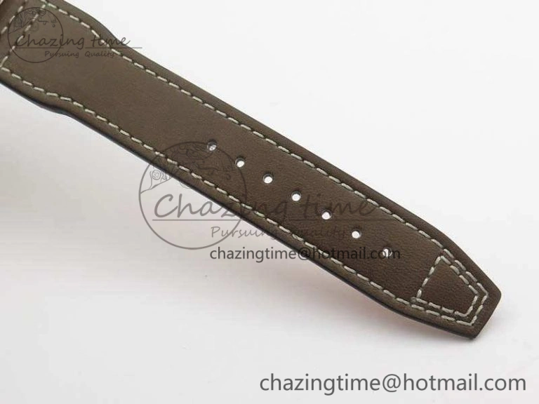 Pilot Chrono 20th ZF 1:1 Best Edition Black Dial On Brown Leather Strap A7750