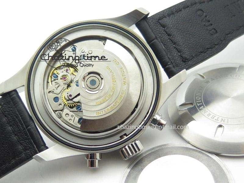 Pilot Chrono 3777 43mm ZF 1:1 Best Edition Black Dial On Black Leather Strap A7750