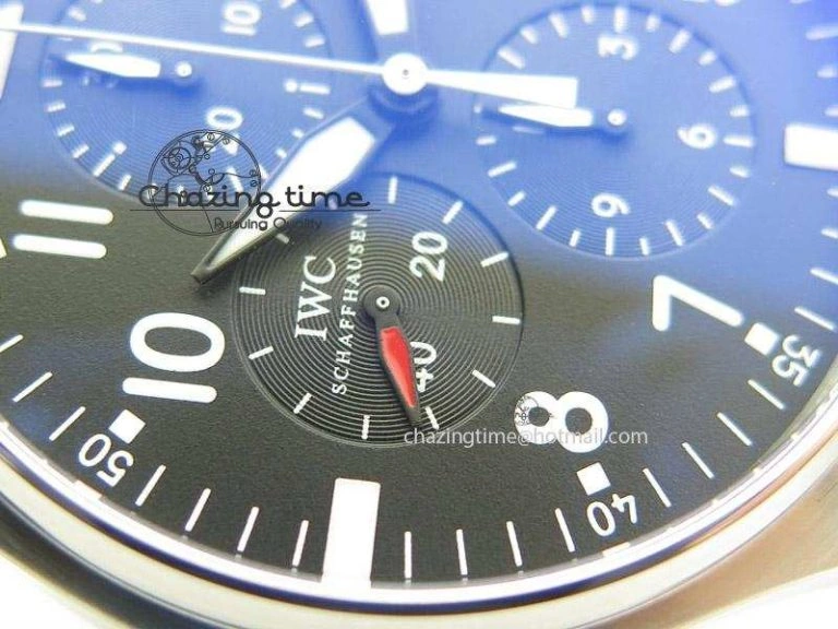 Pilot Chrono 3777 43mm ZF 1:1 Best Edition Black Dial On SS Bracelet A7750