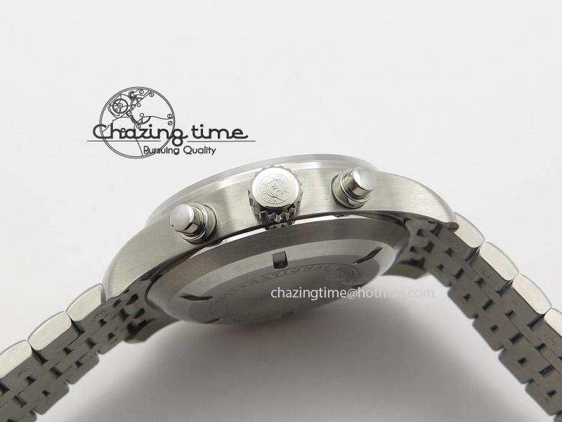 Pilot Chrono 3777 43mm ZF 1:1 Best Edition Black Dial On SS Bracelet A7750