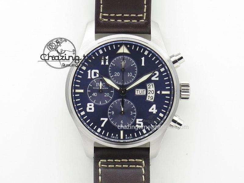 Pilot Chrono 377706 “Le Petit Prince” V6F Best Edition Blue Dial on Brown Leather Strap A7750