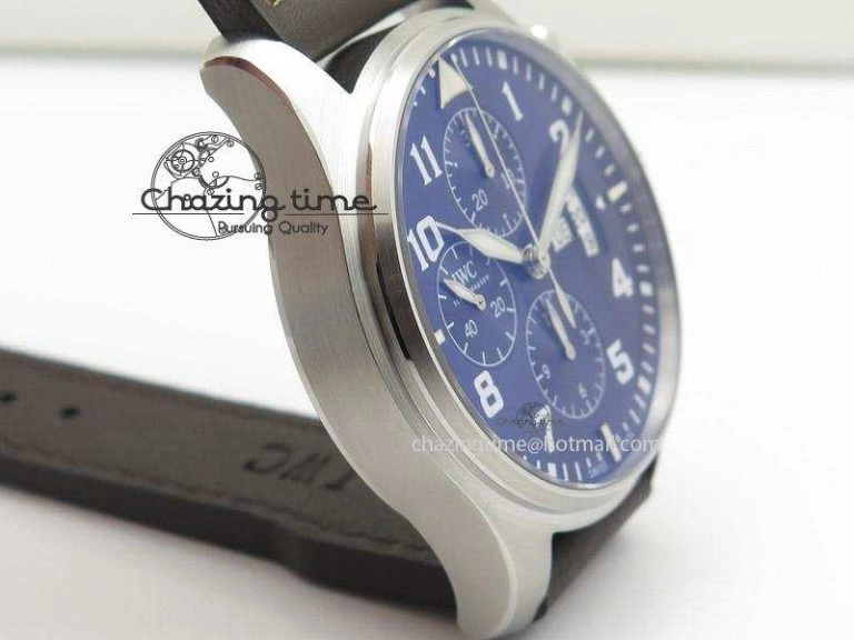 Pilot Chrono 377706 “Le Petit Prince” V6F Best Edition Blue Dial on Brown Leather Strap A7750
