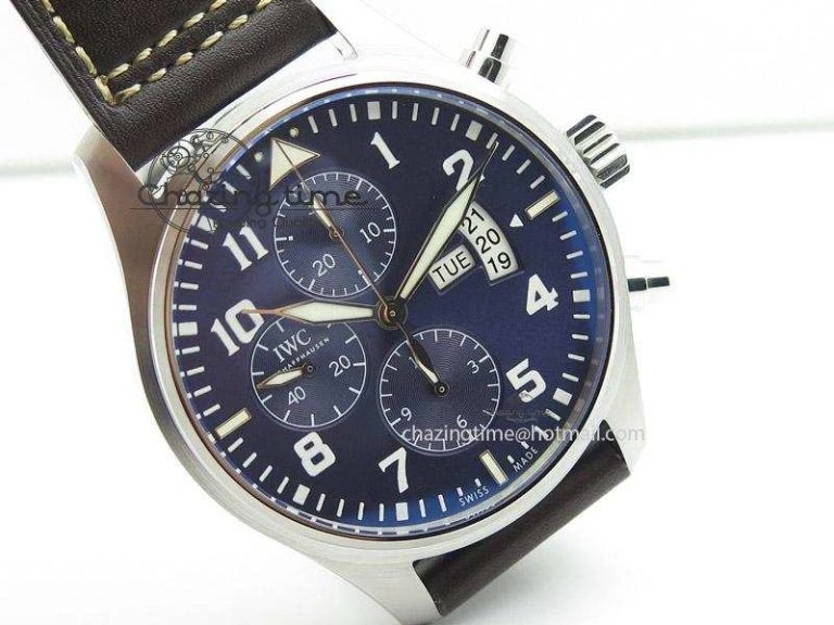 Pilot Chrono 377706 “Le Petit Prince” V6F Best Edition Blue Dial on Brown Leather Strap A7750