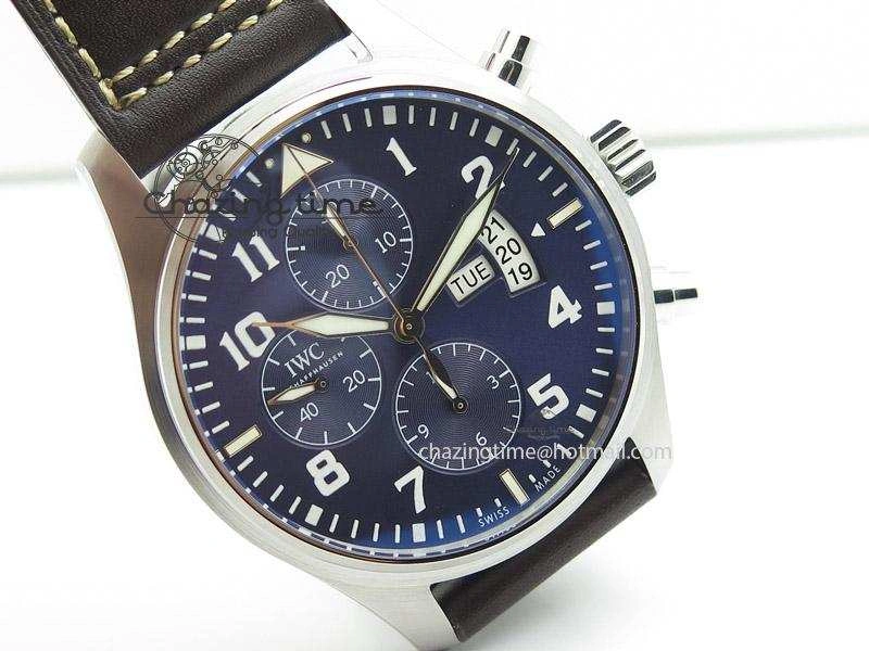 Pilot Chrono 377706 “Le Petit Prince” V6F Best Edition Blue Dial on Brown Leather Strap A7750