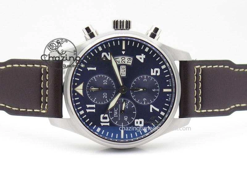 Pilot Chrono 377706 “Le Petit Prince” V6F Best Edition Blue Dial on Brown Leather Strap A7750