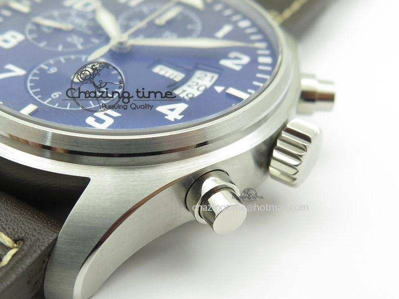 Pilot Chrono 377706 “Le Petit Prince” V6F Best Edition Blue Dial on Brown Leather Strap A7750