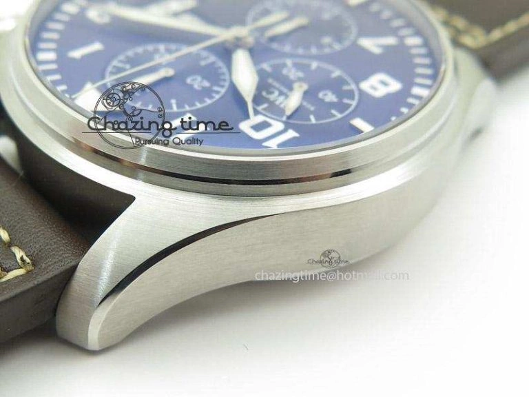 Pilot Chrono 377706 “Le Petit Prince” V6F Best Edition Blue Dial on Brown Leather Strap A7750
