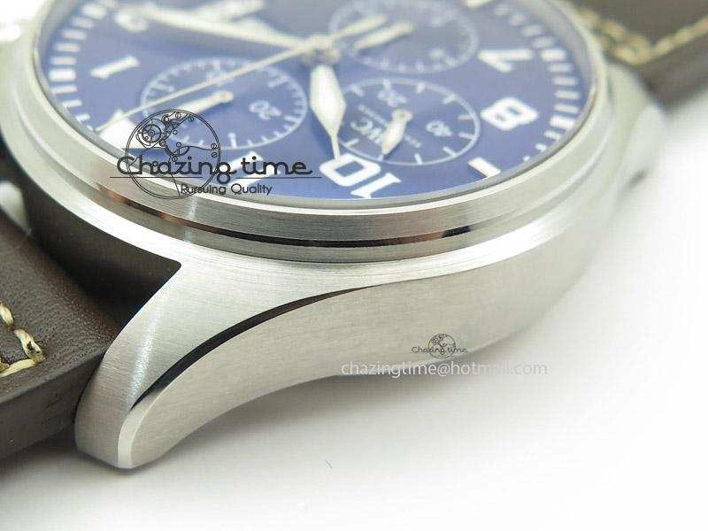 Pilot Chrono 377706 “Le Petit Prince” V6F Best Edition Blue Dial on Brown Leather Strap A7750