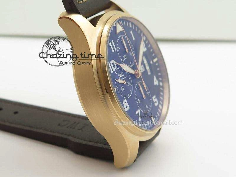 Pilot Chrono 377706 “Le Petit Prince” V6F Best Edition RG Blue Dial on Brown Leather Strap A7750