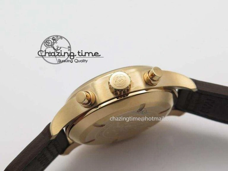 Pilot Chrono 377706 “Le Petit Prince” V6F Best Edition RG Blue Dial on Brown Leather Strap A7750