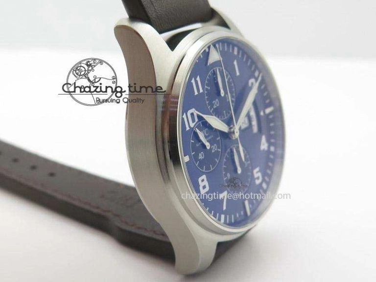 Pilot Chrono 377706 “Le Petit Prince” ZF 1:1 Best Edition Blue Dial On Brown Leather Strap A7750