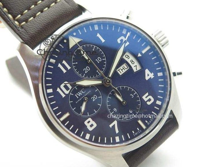 Pilot Chrono 377706 “Le Petit Prince” ZF 1:1 Best Edition Blue Dial On Brown Leather Strap A7750