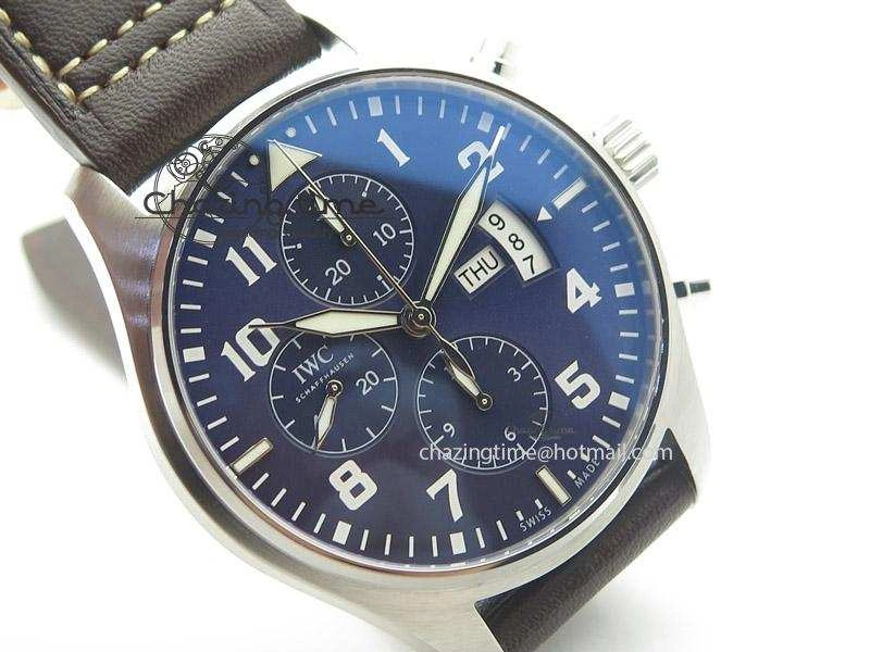 Pilot Chrono 377706 “Le Petit Prince” ZF 1:1 Best Edition Blue Dial On Brown Leather Strap A7750