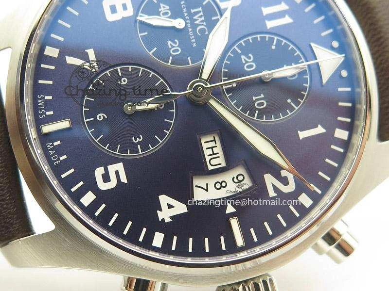 Pilot Chrono 377706 “Le Petit Prince” ZF 1:1 Best Edition Blue Dial On Brown Leather Strap A7750