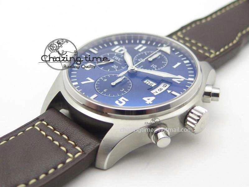 Pilot Chrono 377706 “Le Petit Prince” ZF 1:1 Best Edition Blue Dial On Brown Leather Strap A7750