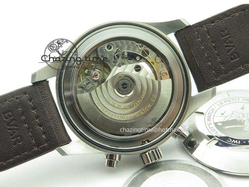 Pilot Chrono 377706 “Le Petit Prince” ZF 1:1 Best Edition Blue Dial On Brown Leather Strap A7750