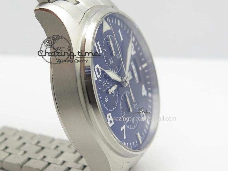 Pilot Chrono 377706 “Le Petit Prince” ZF 1:1 Best Edition Blue Dial On SS Bracelet A7750