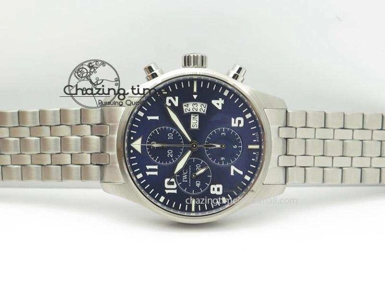 Pilot Chrono 377706 “Le Petit Prince” ZF 1:1 Best Edition Blue Dial On SS Bracelet A7750