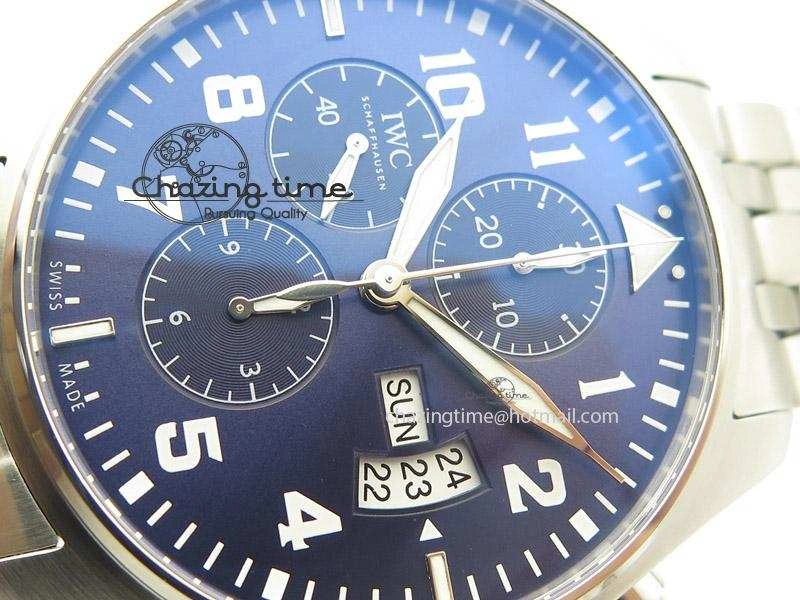 Pilot Chrono 377706 “Le Petit Prince” ZF 1:1 Best Edition Blue Dial On SS Bracelet A7750