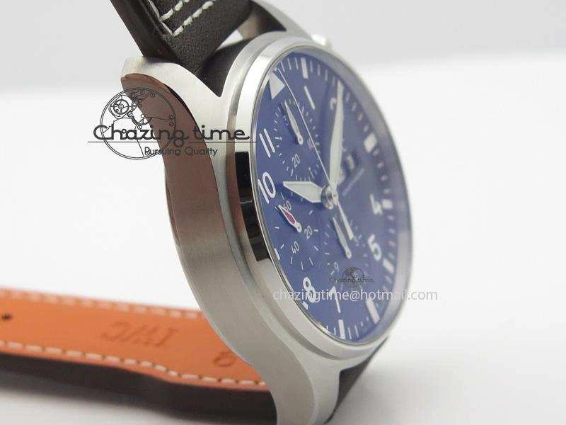 Pilot Chrono 377714 “Le Petit Prince” ZF Best Edition Blue Dial On Brown Leather Strap A7750