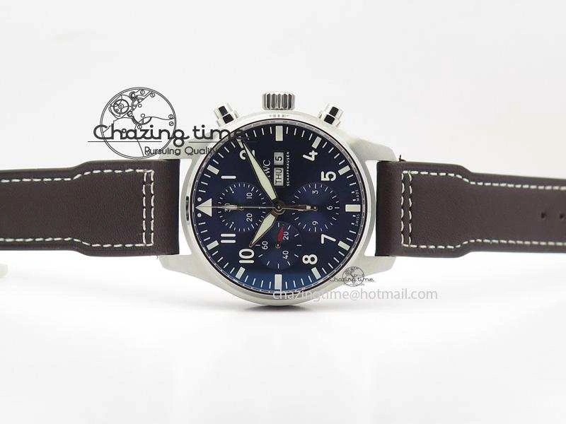 Pilot Chrono 377714 “Le Petit Prince” ZF Best Edition Blue Dial On Brown Leather Strap A7750