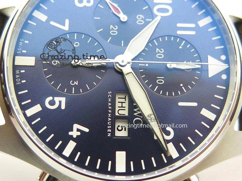 Pilot Chrono 377714 “Le Petit Prince” ZF Best Edition Blue Dial On Brown Leather Strap A7750