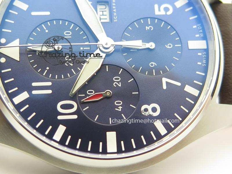Pilot Chrono 377714 “Le Petit Prince” ZF Best Edition Blue Dial On Brown Leather Strap A7750